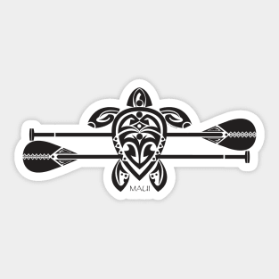 Tribal Turtle Stand-Up / Maui Sticker